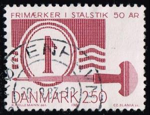 Denmark #737 Danish Stamp History; Used