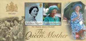 Solomon Islands 2002 - Queen Mother, In Memoriam - Souvenir Sheet - 947 - MNH