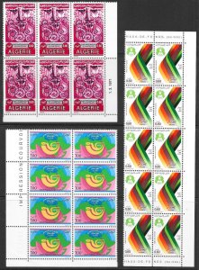 ALGERIA (86 Blocks) 695 Stamps ALL Mint Never Hinged Post Office Fresh!