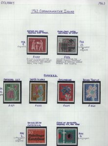 GERMANY  MNH/MINT HINGED COLLECTION ON 10 PAGES,  READ