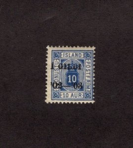 Iceland Scott O23 - Official. Overprint Single.  MNH. OG.   #02 ICEO23