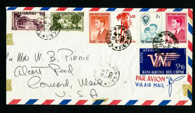 Vietnam Early Stamped Cover to US