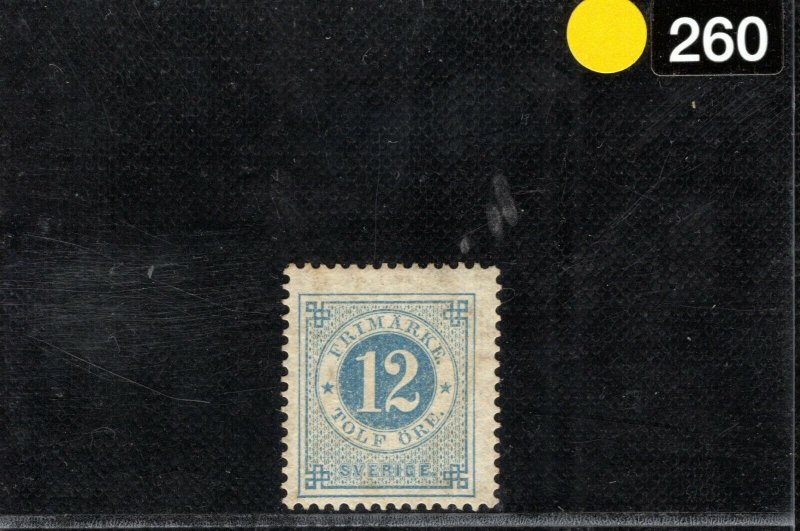 SWEDEN Classic Stamp 12o Mint MNG {samwells-covers}YELLOW260