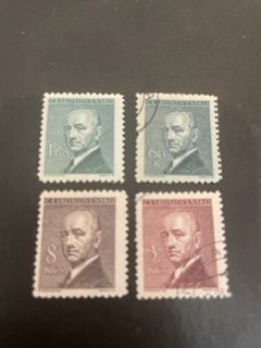 Czechoslovakia sc 318-321 u+MH comp set
