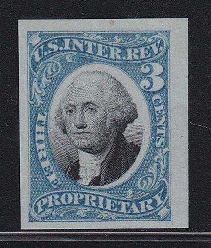 RB3TCg light blue XF on india paper single nice color  cv $ 70 ! see pics !