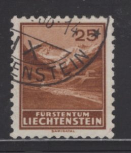 Liechtenstein #121    Used, VF   CV $65.00  ....   3510053