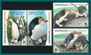 AAT 2007 Royal Penguins, MNH #L137a,L139a,SG176a,SG178a