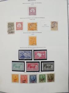 EDW1949SELL : BRAZIL Extensive Mint & Used collection on pages with many Better.