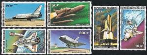 Togo 965-967, C326-C328, Mnh.michel 1249-125. Us Weltraum Shuttle Orbiter, 1977