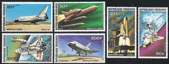 Togo 965-967, C326-C328, Mnh.michel 1249-125. Us Navette Spatiale Orbiter, 1977