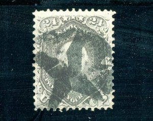 USAstamps Used VF US Serie 1861 Civil War Issue Washington Sct 70 Fancy Cancel