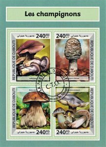 DJIBOUTI 2017 - Mushrooms / complete set - sheet+block (2 scans)