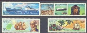 NAURU 108-13 MNH 1974 WORLD FIRST CONTACT ANNIVERSARY