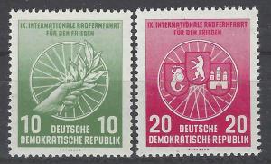 German Democratic Republic Scott # 289 - 290, mint nh