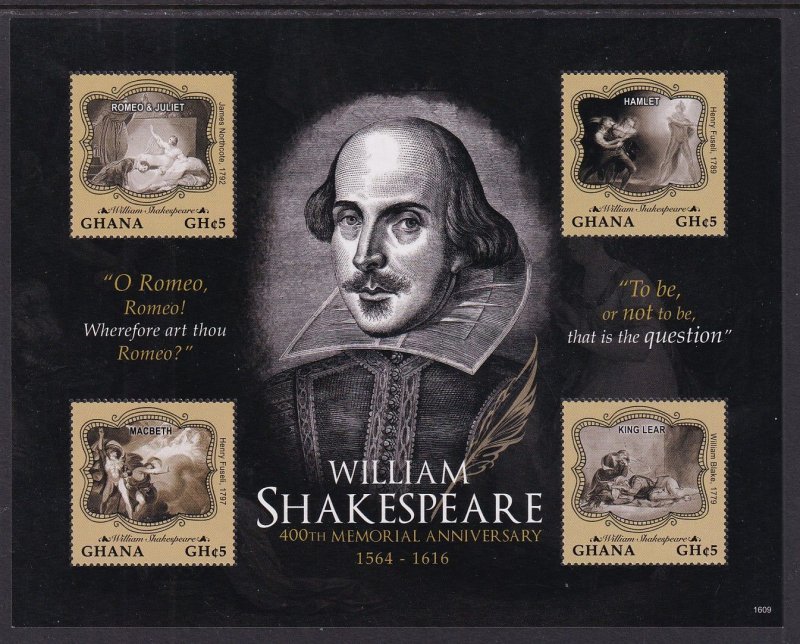 Ghana 2897-2898 Shakespeare Souvenir Sheets MNH VF