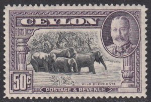 Ceylon 273 MNH CV $17.50