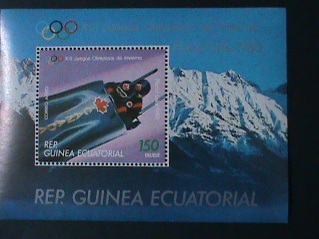 EQUARTORIAL GUINEA-1980  WINTER OLYMPIC GAMES LAKE PLACID'80 MNH -S/S VF