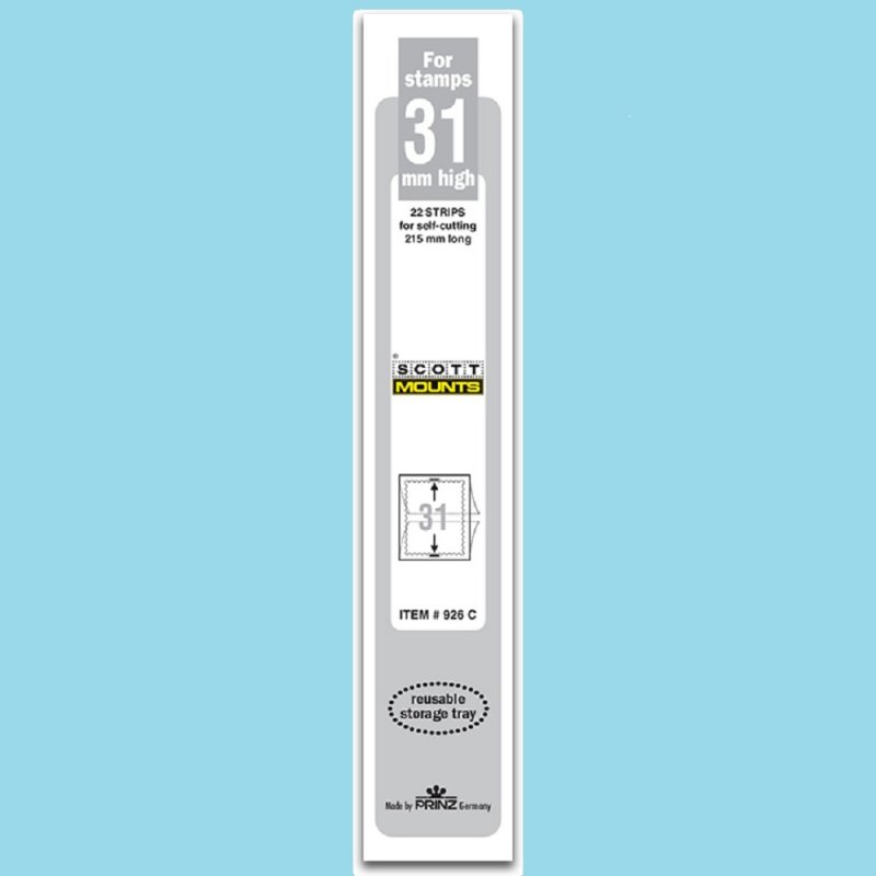 Scott Mounts Clear 31mm STRIP 215 ,(Pgk. 22) (00926C)*