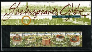 G.B.QE II 1995 GLOBE THEATRE MINT (NH) SG1882a P.O. PACK 259 SUPERB