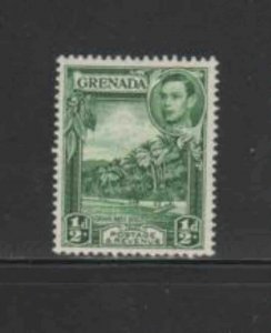 GRENADA #132 1938 1/2p KING GEORGE VI & GRAND ASNE BEACH MINT VF LH O.G bb