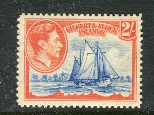 GILBERT ELLICE; 1938 early GVI Pictorial issue Mint hinged 2s. value