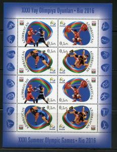 AZERBAIJAN  2016 RIO OLYMPICS SHEET MINT NH