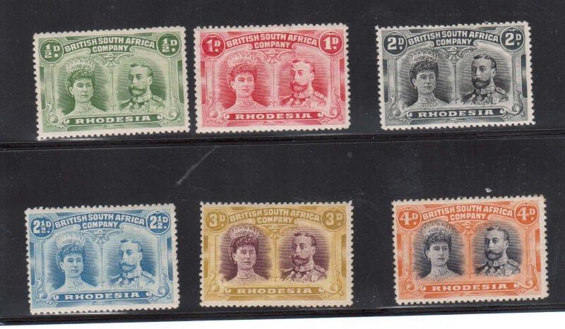 Rhodesia #101 - #106 VF Mint