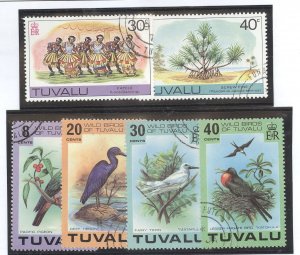 Tuvalu #68-69/73-76 Used Single (Complete Set)