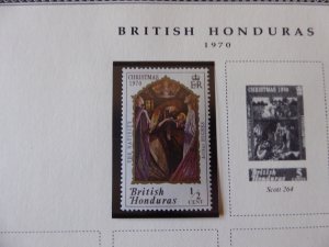 British Honduras 1888-1972 Stamp Collection on Album Pages