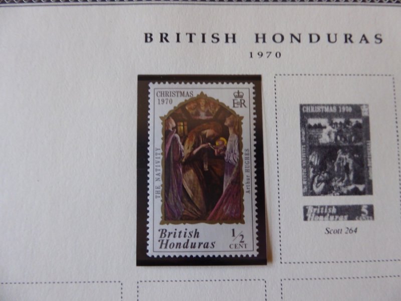 British Honduras 1888-1972 Stamp Collection on Album Pages