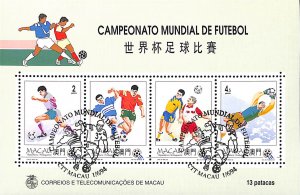 Macau Macao Scott 734a S/S FD Cancel World Cup Soccer Championship football