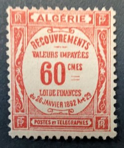 Algeria J15, 1926 Postage Due, MH