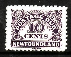 Newfoundland-Sc #J6-10c unused,og,NH Postage Due-id5-1939-