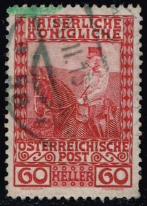 Austria #122 Franz Josef on Horseback; Used