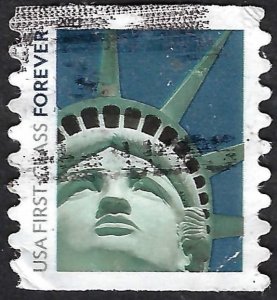 United States #4490 (44¢) Statue of Liberty (2011). Coil. Perf 8 1/2. Used.