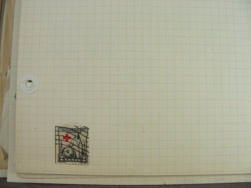 US, 100s of Stamps & a few Covers  mostly hinged on pages