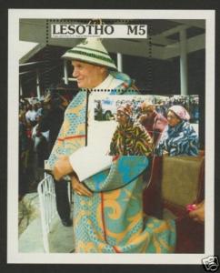 Lesotho 782 MNH Pope John Paul II, Seana-Marena Blanket