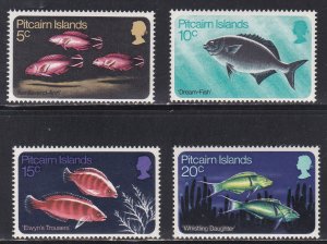 Pitcairn Islands # 114-117, Fish, Mint NH, 1/2 Cat.