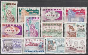 Liberia #355-7, 364-7, C100-02, C111-2 MNH  CV $4.40 (A17831)