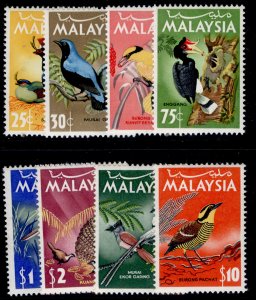 MALAYSIA QEII SG20-27, 1965 complete set, NH MINT. Cat £75.