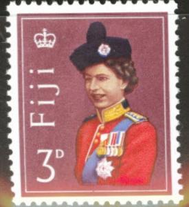 FIJI Scott 178 MH* 1961 QE2 3p stamp