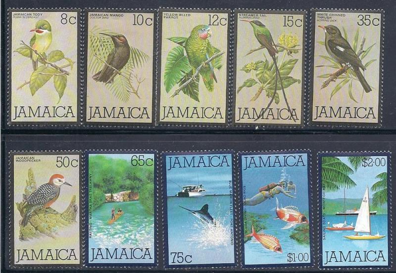 Jamaica #472-481  (MNH) CV $17.75