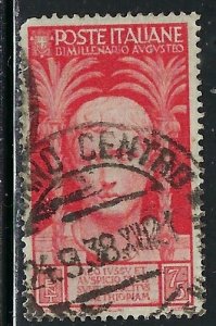 Italy 383 Used 1937 issue; rounded corner (an6264)