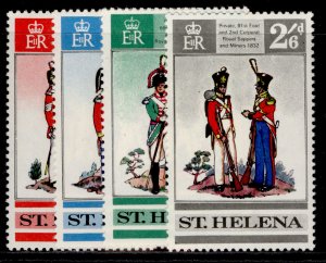 ST. HELENA QEII SG245-248, 1969 military uniforms set, NH MINT.