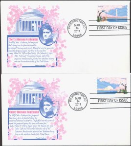 #4651-52 Cherry Blossoms Panda FDC Set