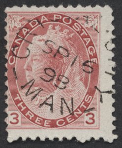 Canada Manitoba Postmark SON Crystal City MAN Split Ring SP 16 98 #78 3c Numeral