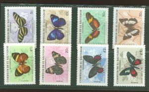 Salvador, El #791-4/C252-255   (Butterflies)