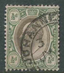 STAMP STATION PERTH Transvaal #268 Used KEVII 1904 Wmk 3 Multi Crown &CA CV$3.50