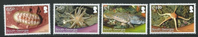 S.GEORGIA&S.SANDWICH SG594/7  2013 SHALLOW MARINE SURVEYS GROUP MNH 