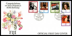 Fiji 544-548 Queen Elizabeth II U/A FDC